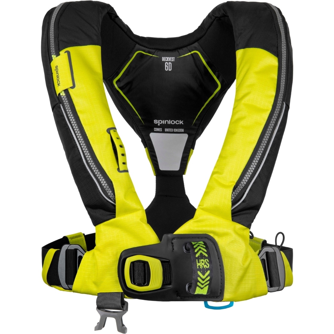 2026 Spinlock Deckvest 6D 170N Lifejacket With HRS System DWLJH6D - Yellow
